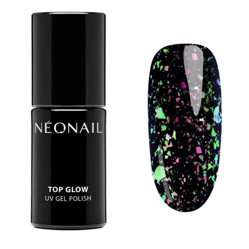 NeoNail Top Glow Lime Aurora Flakes 7,2 ml