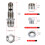 Edelstahl 10AN Scavenger-Kit, Bung M18x1.5 12
