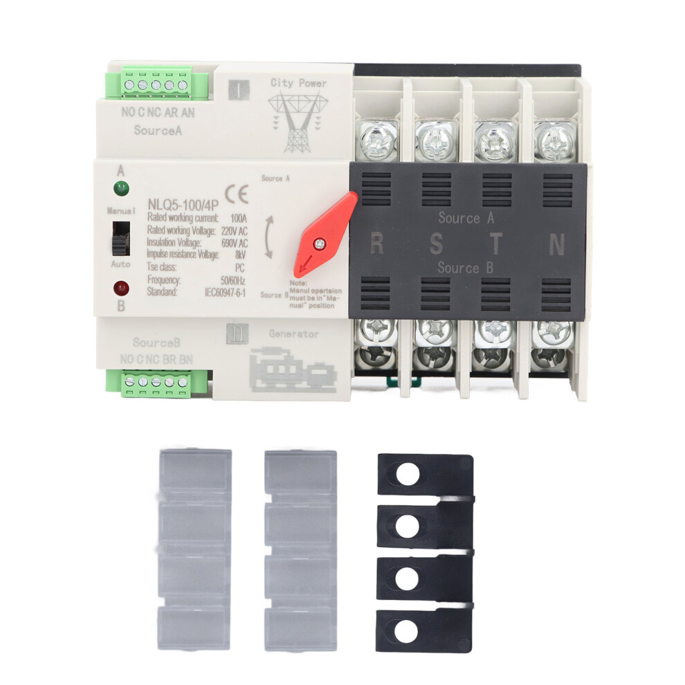 AC220V Dual Power Automatic Transfer Switch 4P