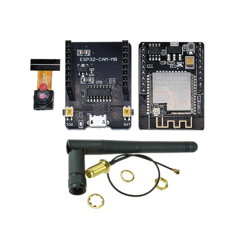 2Pcs Esp32-Cam-Mb-Wifi Micro Usb Esp32 Serial To Wifi Esp32 Cam Development Board Ch340g 5V Bluetooth+Ov2640 Camera+2.4G Antenna Ipx 8727971210956