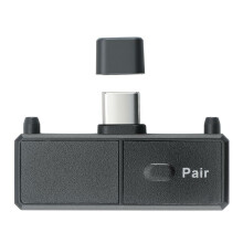 Type-C Bluetooth 5.0 Stereo Audio Transmitter Bluetooth Adapter with Mic Plug and Play