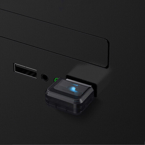 (Black) USB Bluetooth Adapter Mini Bluetooth5.0 Dongle Audio Transmitter Receiver for Printer PC Speaker Mouse 2