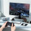 (Black) USB Bluetooth Adapter Mini Bluetooth5.0 Dongle Audio Transmitter Receiver for Printer PC Speaker Mouse 7