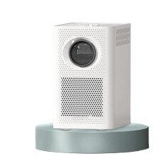 (Black, UK) Mini Smart Projector Android 10.0, WiFi, 2+16GB, Portable Movie Projector for iOS/Android/HDMI/USB - Ideal for Office, School, Events