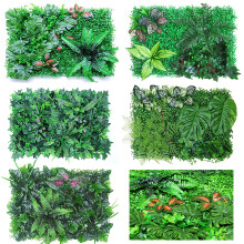 (Type2) Green Plant Wall Background Wall Plastic Simulation Plant Lawn Wall