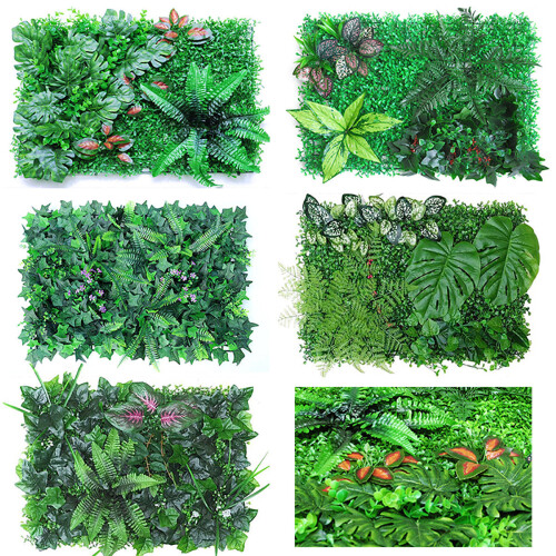 (Type1) Green Plant Wall Background Wall Plastic Simulation Plant Lawn Wall 1