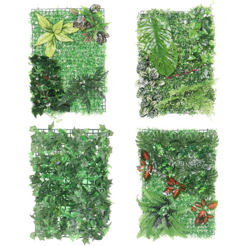 (Type1) Green Plant Wall Background Wall Plastic Simulation Plant Lawn Wall 2