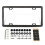 (Carbon fiber B) Waterproof License Plate Frame Rustproof License Plate Cover with Screw 1