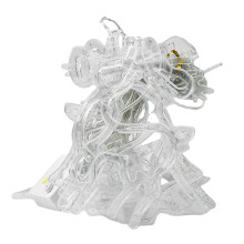 (Warm White) 3.5M 138LED Curtain Fairy Light 8 Modes Wall String Lamp Christmas Party Home Decor EU Plug AC220V