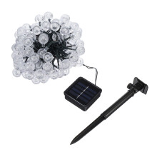 (Warm White) Solar Powered 12M 100 LED Crystal Ball String Fairy Light for Garden Christmas Tree Decorations Lights Outdoor Decor