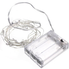 (White) 2M 20 LED Battery Powered Snowman String Fairy Light For Christmas Party Weddinng Decor