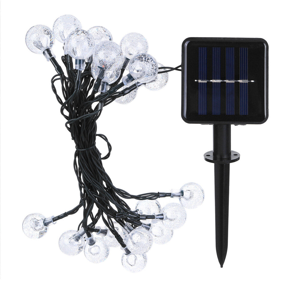 (12M) LED Solar Outdoor Waterproof Lamp 2.3cm Diameter Ball Shape Christmas Light String Balcony Garden Decoration Lights-image-OPC-PJHC6Z9-NEW