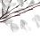 (White) Battery Supply 20LED Bendable Phalaenopsis Flower Branch Tree String Light Christmas Party Decor 3