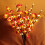 (White) Battery Supply 20LED Bendable Phalaenopsis Flower Branch Tree String Light Christmas Party Decor 7