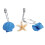 (Iron) 12pcs Resin Decorative Seashell Home Shower Curtain Hooks Bathroom Beach Shell Decor 10