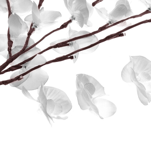 (Red) Battery Supply 20LED Bendable Phalaenopsis Flower Branch Tree String Light Christmas Party Decor 2