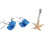 (Iron) 12pcs Resin Decorative Seashell Home Shower Curtain Hooks Bathroom Beach Shell Decor 9