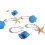 (Iron) 12pcs Resin Decorative Seashell Home Shower Curtain Hooks Bathroom Beach Shell Decor 1