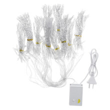 (Warm White) 3Mx3M 300LED Curtain String Light Fairy Holiday Lamp Festival Christmas Wedding Decor AU Plug AC220V