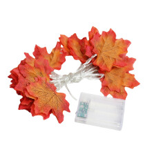 (20LED, 3M) 3M/6M 20/30/40LED Maple Leaf String Light Battery Powered Warm White Indoor Party Fairy Lamp Decoration