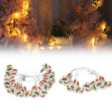 (Christmas Socks, 2M) 2M 3M Christmas Socks/Crutches Battery Powered LED Decorative Tree String Light for Festival Party