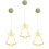 (Pure White, Christmas Tree) Battery Powered 8LEDs Deer Bell Star Christmas Tree Window Sucker String Light for Party 2