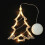 (Pure White, Bell) Battery Powered 8LEDs Deer Bell Star Christmas Tree Window Sucker String Light for Party 6
