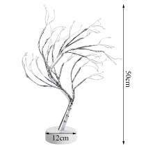 (Warm White) 108LED USB Copper Wire Firefly Tree Touch Control Night Lamp Christmas String Light Holiday Decoration