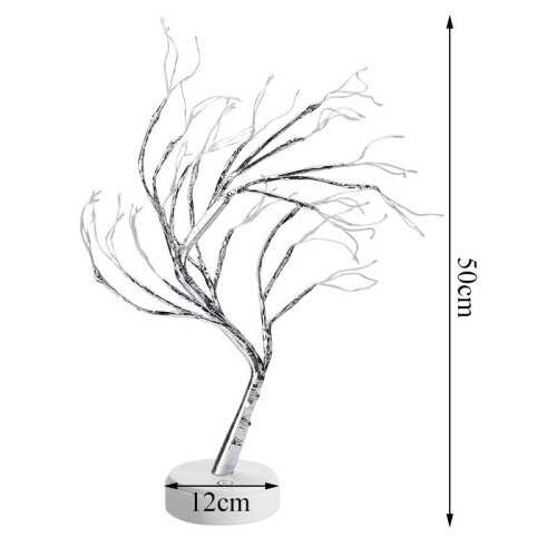 (Warm White) 108LED USB Copper Wire Firefly Tree Touch Control Night Lamp Christmas String Light Holiday Decoration