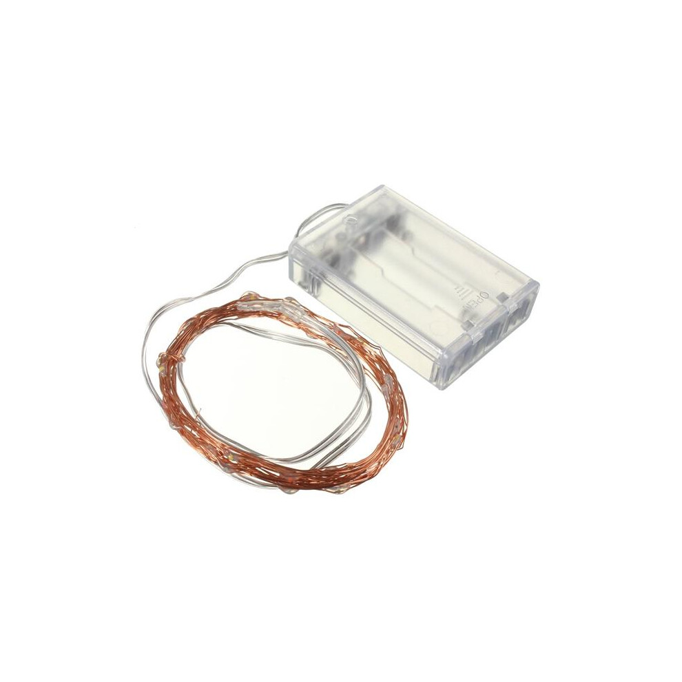 (Yellow) 4M 40 LED Copper Wire Fairy String Light Battery Powered Waterproof Xmas Party Decor-image-OPC-PJHC7H9-NEW