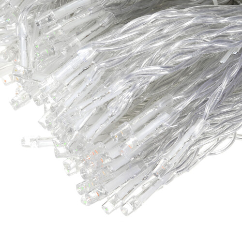 (White) 3M*3M 8 Modes Battery Operated USB Wedding Drape LED String Light Christmas Birthday Party Decor 2