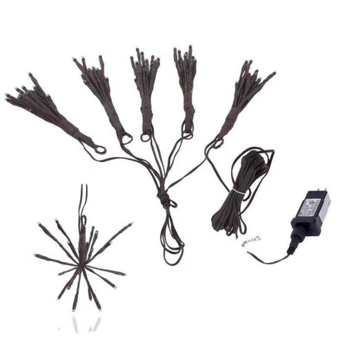 (EU Plug) 2M 100LEDs Warm White Firecracker Fairy String Light for Christmas Patio Party EU US Plug