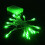 (Green) 2M 20 LED Battery Powered Christmas Wedding Party String Fairy Light 7
