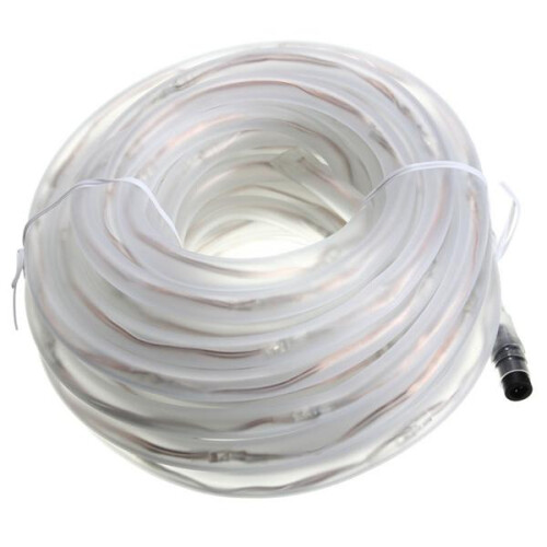(White) 10m 100LEDs Solar Rope Tube Lights Led String Strip Waterproof Christmas Party Decor 2