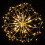 (Warm White) Battery Operated 198LED Dandelion Hanging String Light Silver Wire 8 Mode Dimmable Christmas Decor 12