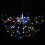 (Warm White) Battery Operated 198LED Dandelion Hanging String Light Silver Wire 8 Mode Dimmable Christmas Decor 9
