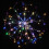 (Warm White) Battery Operated 198LED Dandelion Hanging String Light Silver Wire 8 Mode Dimmable Christmas Decor 13