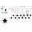 (Warm White) Multi 3.5M 100SMD Five-Pointed Star LED String Curtain Lights Xmas Wedding Decor 220V 9