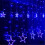 (Warm White) Multi 3.5M 100SMD Five-Pointed Star LED String Curtain Lights Xmas Wedding Decor 220V 13