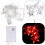 (Warm White) Multi 3.5M 100SMD Five-Pointed Star LED String Curtain Lights Xmas Wedding Decor 220V 5