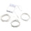 (Red+Blue+White) Battery Powered 10M Waterproof Four Modes Optional Silver Wire Fairy String Lights For Xmas Party 2