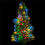 (Red+Blue+Green) Battery Powered 10M Waterproof Four Modes Optional Silver Wire Fairy String Lights For Xmas Party 6