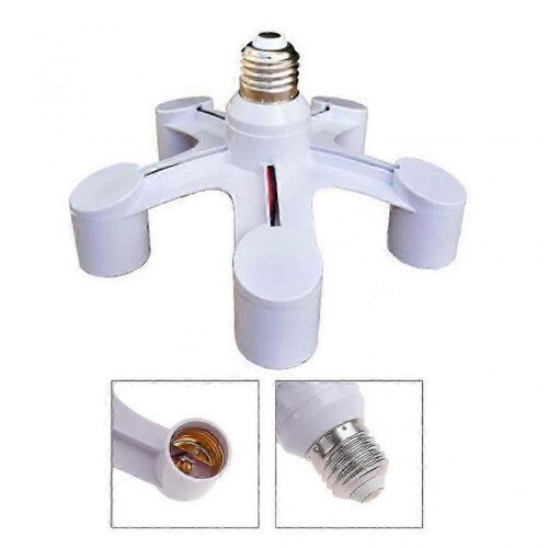 (One for five) E27 To E27 Lamp Base Lamp Holder Converter 1 to 2/3/4/5/6/7 Splitter E27-E27