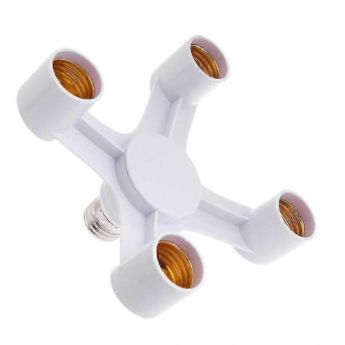 (One for four) E27 To E27 Lamp Base Lamp Holder Converter 1 to 2/3/4/5/6/7 Splitter E27-E27 2