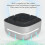 Rauchfreier Aschenbecher 2-in-1 grau ABS 13x13x7cm 3