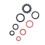 40 Stück AC O-Ring-Set Al-Rubber ID 8.2-12.9mm 3