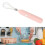 Pink USB Rechargeable Handheld Egg Beater with 1200mAh Lithium Battery 14