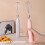 Pink USB Rechargeable Handheld Egg Beater with 1200mAh Lithium Battery 11