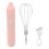 Pink USB Rechargeable Handheld Egg Beater with 1200mAh Lithium Battery 2