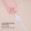 Pink USB Rechargeable Handheld Egg Beater with 1200mAh Lithium Battery 8